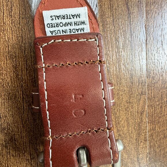 Peter Millar Embroidered Belt Men 40 Canvas Buckle USA - Picture 4 of 5